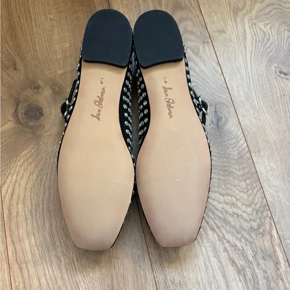 Sam Edelman - Black Rhinestone Mary Jane Flats - Picture 5 of 5